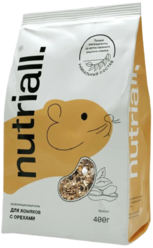 Полнорационный корм для хомяков с орехом Nutriall 400 гр.