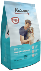 Сухой полнорационный корм HUPOALLERGENIC Mini гипоаллергенный для собак мелких  пород Ягненок  Karmy 2 кг.