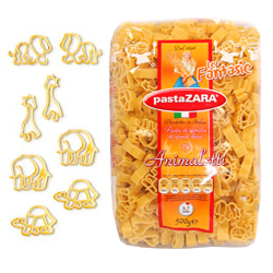 Макаронные изделия Зверьки №17 Pasta Zara 500 гр.