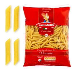 Макаронные изделия Перышки рифленные №46 Pasta Zara  500 гр.