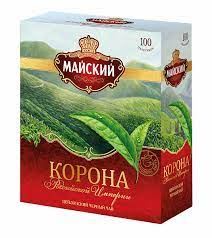 Чай черный крупнолистой в пакетиках "Корона Российской Империи" Майский 100 шт. 