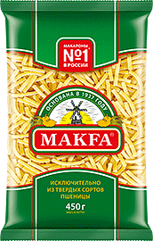 Макаронные изделия Лапша Makfa 450 гр.
