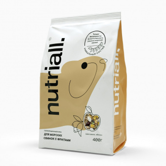Полнорационный корм для морских свинок с фруктами Nutriall 400 гр.
