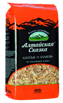 Хлопья 9 злаков Алтайская Сказка 400 гр. *3шт