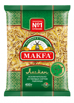 Макаронные изделия Лагман Makfa 400 гр.