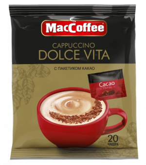 Капучино Dolce Vita с какао MacCoffee 24 гр. *20шт